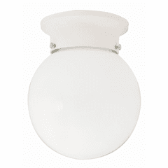 Capital Lighting Globe 1-Light Flush Mount - 5569WH