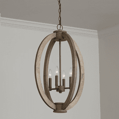 Capital Lighting Tybee 4-Light Foyer - 529142NG Capital Lighting Tybee 4-Light Foyer - 529142NG
