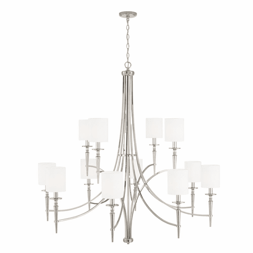 Capital Lighting Abbie 12-Light Chandelier - 442601PN-701