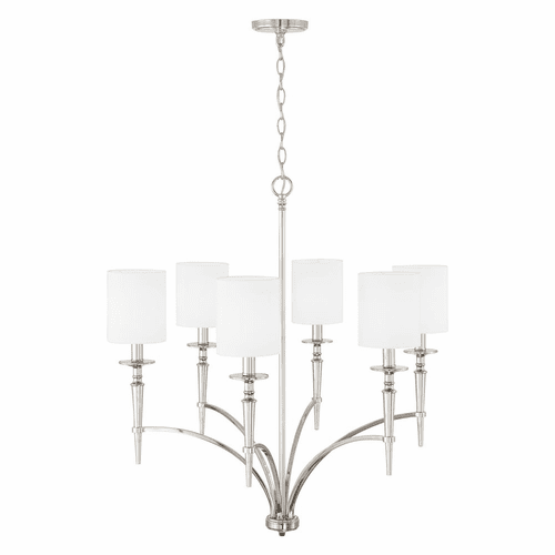 Capital Lighting Abbie 6-Light Chandelier - 442661PN-701