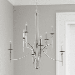 Capital Lighting Abbie 8-Light Chandelier - 442681PN-701