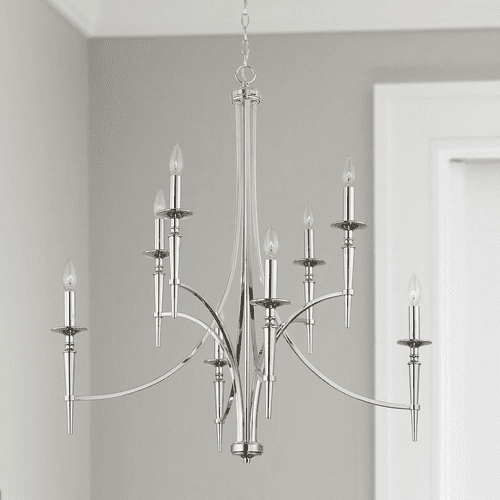Capital Lighting Abbie 8-Light Chandelier - 442681PN-701