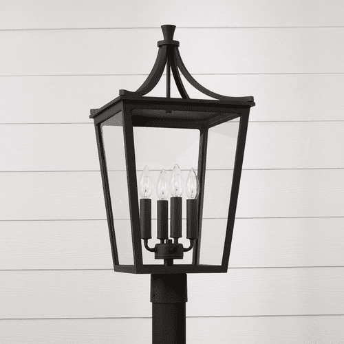 Capital Lighting Adair 4-Light Outdoor Post-Lantern - 947943BK