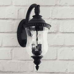 Capital Lighting Ashford 2-Light Outdoor Wall-Lantern - 939822BK