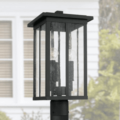 Capital Lighting Barrett 3-Light Outdoor Post-Lantern - 943835BK Capital Lighting Barrett 3-Light Outdoor Post-Lantern - 943835BK