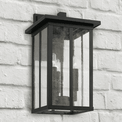 Capital Lighting Barrett 3-Light Outdoor Wall-Lantern - 943832BK Capital Lighting Barrett 3-Light Outdoor Wall-Lantern - 943832BK