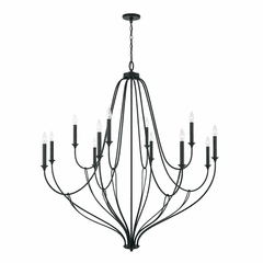 Capital Lighting Bentley 12-Light Chandelier - 441601BI