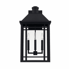 Capital Lighting Braden 3-Light Outdoor Wall-Lantern - 927131BK