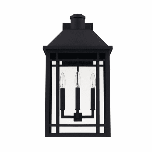 Capital Lighting Braden 3-Light Outdoor Wall-Lantern - 927131BK