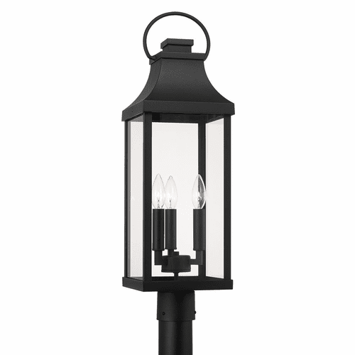 Capital Lighting Bradford 3-Light Outdoor Post-Lantern - 946432BK