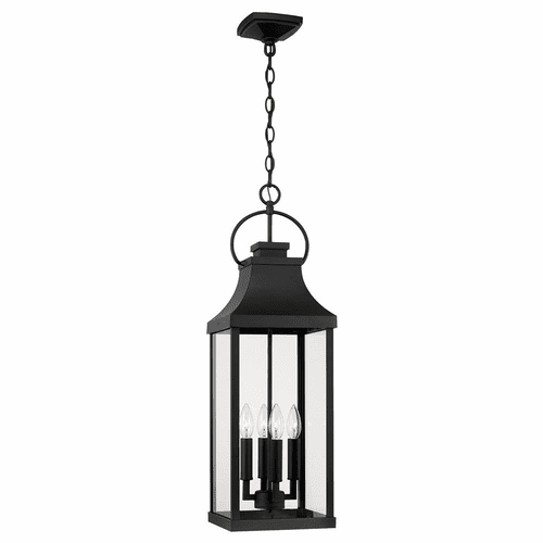 Capital Lighting Bradford 4-Light Outdoor Hanging-Lantern - 946442BK