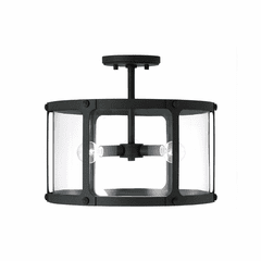 Capital Lighting Brennen 3-Light Semi-Flush - 244931BI Capital Lighting Brennen 3-Light Semi-Flush - 244931BI