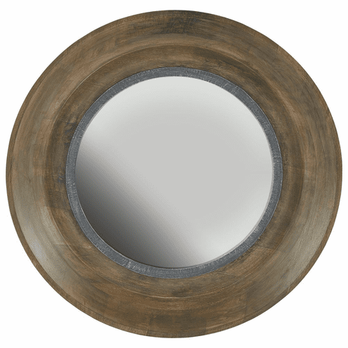Capital Lighting Brown Washed Wood and Iron Mirror - 730204MM