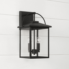 Capital Lighting Bryson 2-Light Outdoor Wall-Lantern - 948021BK