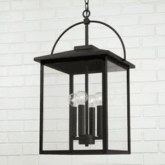 Capital Lighting Bryson 4-Light Outdoor Hanging-Lantern - 948042BK
