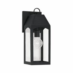Capital Lighting Burton 1-Light Outdoor Wall-Lantern - 946311BK