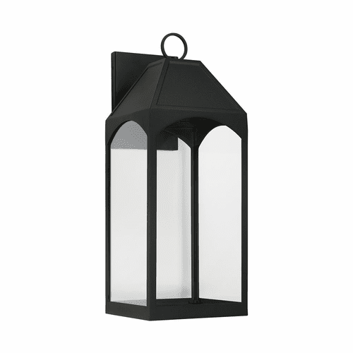 Capital Lighting Burton 1-Light Outdoor Wall-Lantern - 946341BK-GL