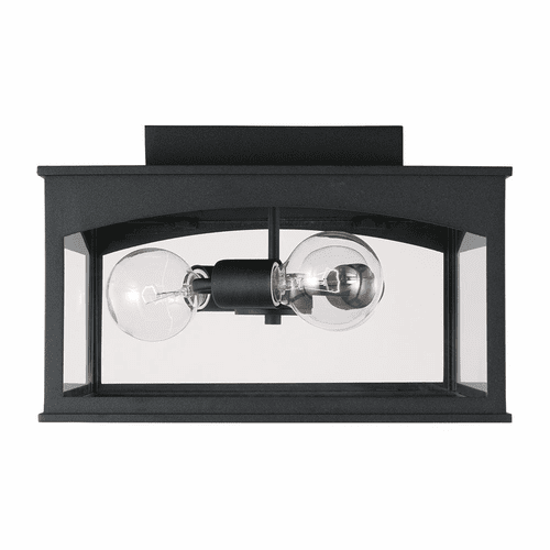 Capital Lighting Burton 3-Light Outdoor Flush - 946731BK