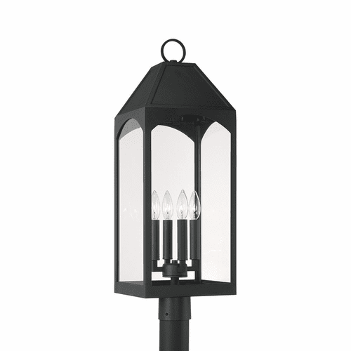 Capital Lighting Burton 4-Light Outdoor Post-Lantern - 946343BK