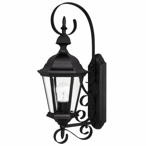 Capital Lighting Carriage House 1-Light Outdoor Wall-Lantern - 9721BK