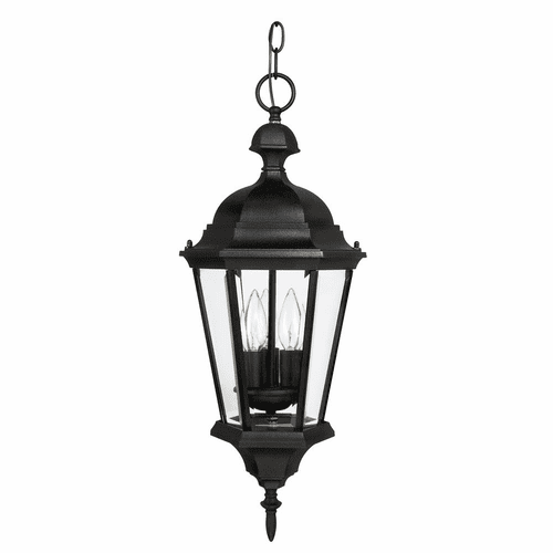 Capital Lighting Carriage House 3-Light Outdoor Hanging-Lantern - 9724BK