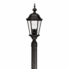 Capital Lighting Carriage House 3-Light Outdoor Post-Lantern - 9725BK
