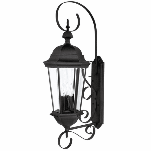 Capital Lighting Carriage House 3-Light Outdoor Wall-Lantern - 9723BK