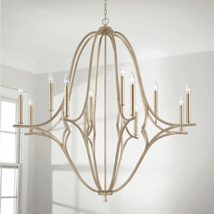 Capital Lighting Claire 12-Light Chandelier - 450001BS