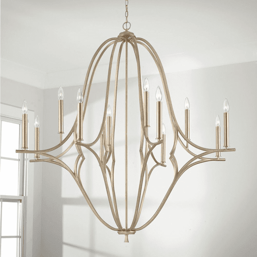 Capital Lighting Claire 12-Light Chandelier - 450001BS