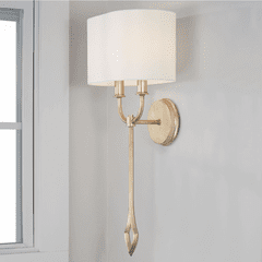 Capital Lighting Claire 2-Light Sconce - 650021BS