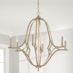 Capital Lighting Claire 6-Light Chandelier - 450061BS