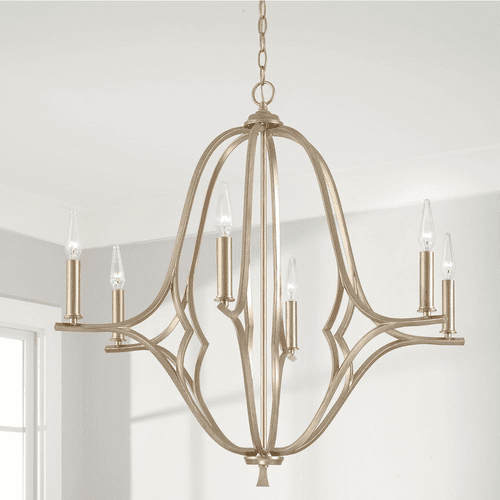 Capital Lighting Claire 6-Light Chandelier - 450061BS