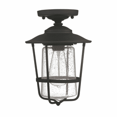 Capital Lighting Creekside 1-Light Outdoor Flush Mount - 9607BK