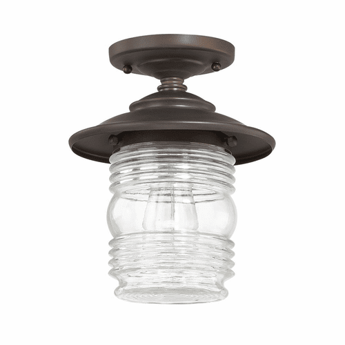 Capital Lighting Creekside 1-Light Outdoor Flush Mount - 9677OB