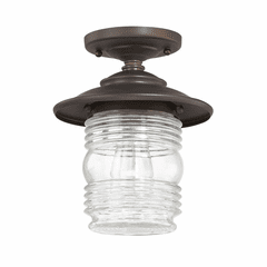 Capital Lighting Creekside 1-Light Outdoor Flush Mount - 9677OB