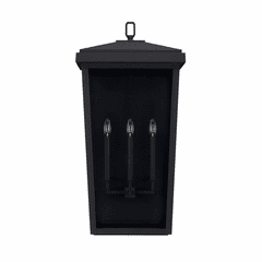 Capital Lighting Donnelly 3-Light Outdoor Wall-Lantern - 926231BK