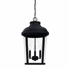Capital Lighting Dunbar 3-Light Outdoor Hanging-Lantern - 927033BK