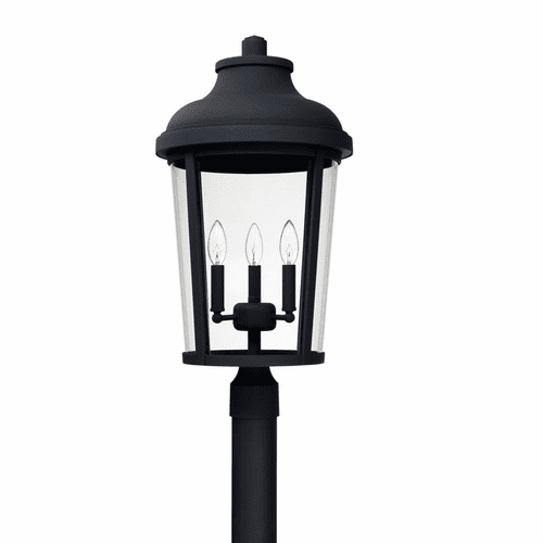 Capital Lighting Dunbar 3-Light Outdoor Post-Lantern - 927034BK