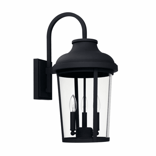 Capital Lighting Dunbar 3-Light Outdoor Wall-Lantern - 927031BK