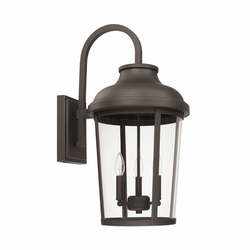 Capital Lighting Dunbar 3-Light Outdoor Wall-Lantern - 927032OZ