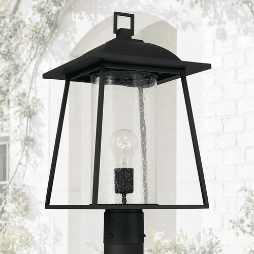 Capital Lighting Durham 1-Light Outdoor Post-Lantern - 943615BK