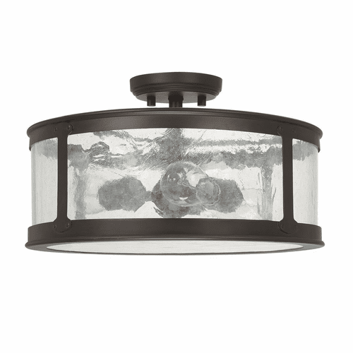 Capital Lighting Dylan 3-Light Outdoor Semi-Flush - 9567OB