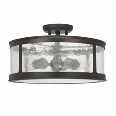 Capital Lighting Dylan 3-Light Outdoor Semi-Flush - 9567OB