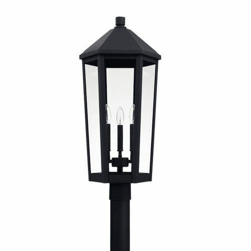 Capital Lighting Ellsworth 3-Light Outdoor Post-Lantern - 926934BK