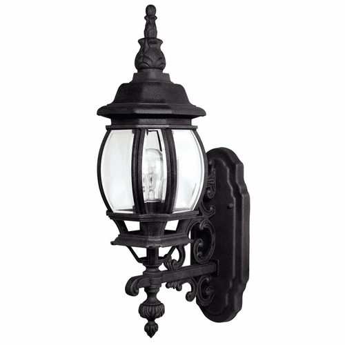 Capital Lighting French Country 1-Light Outdoor Wall-Lantern - 9867BK