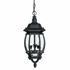 Capital Lighting French Country 3-Light Outdoor Hanging-Lantern - 9864BK