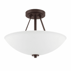 HomePlace Lighting Stewart 2-Light Semi-Flush - 218921BZ