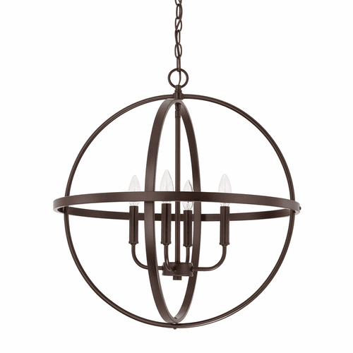 HomePlace Lighting Hartwell 4-Light Pendant - 317542BZ