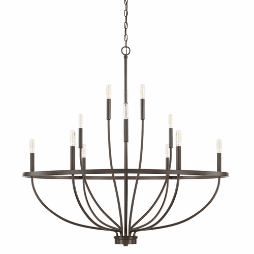 HomePlace Lighting Greyson 12-Light Chandelier - 428501BZ