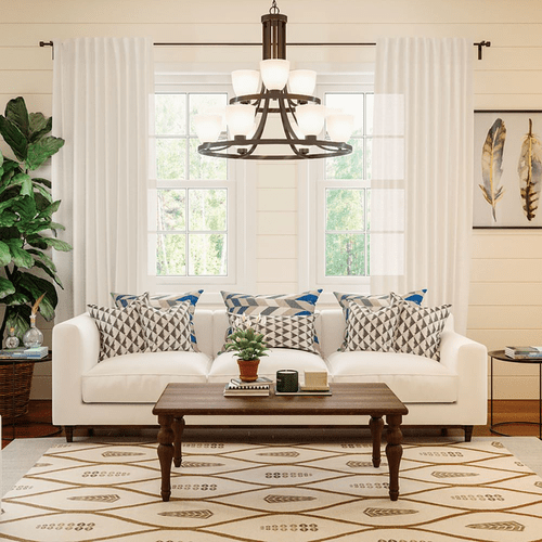 HomePlace Lighting Jameson 9-Light Chandelier - 414391BZ-333